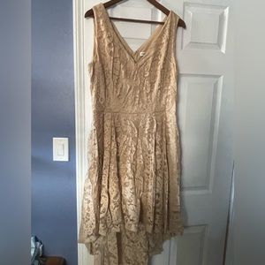 Champagne bridesmaids dress